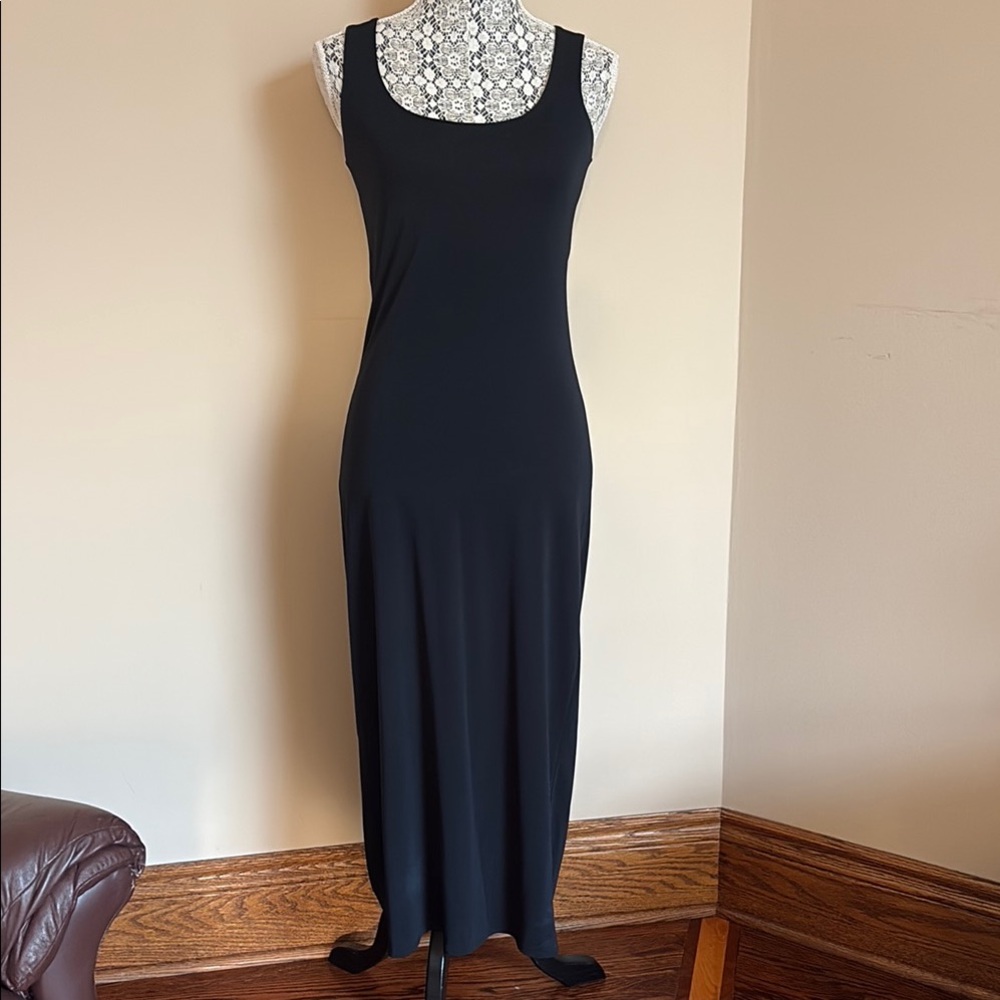 Banana Republic Black Sleeveless Sheath Maxi Dress